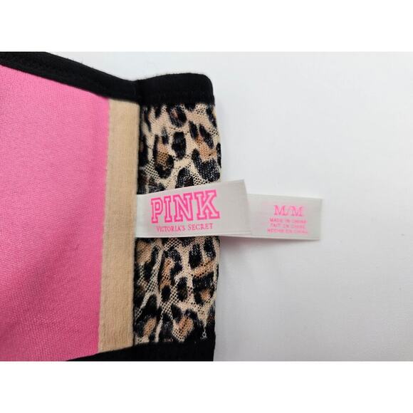 Victoria's Secret Pink Size M Animal Print Strapless Bandeau Bra - Picture 3 of 5